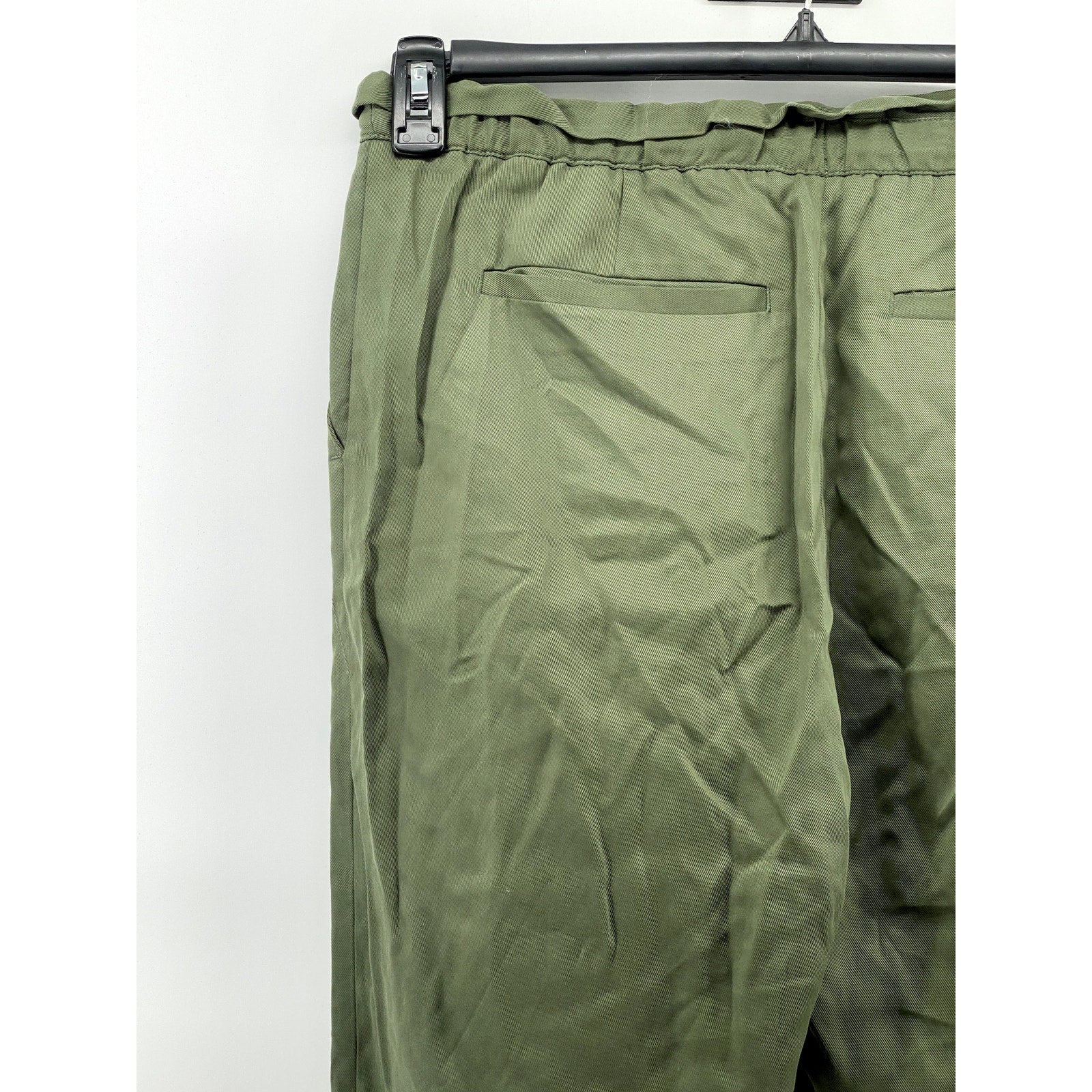 BANANA REPUBLIC Women's Olive Green Pull-on Drawstring Jogger Pants SZ M