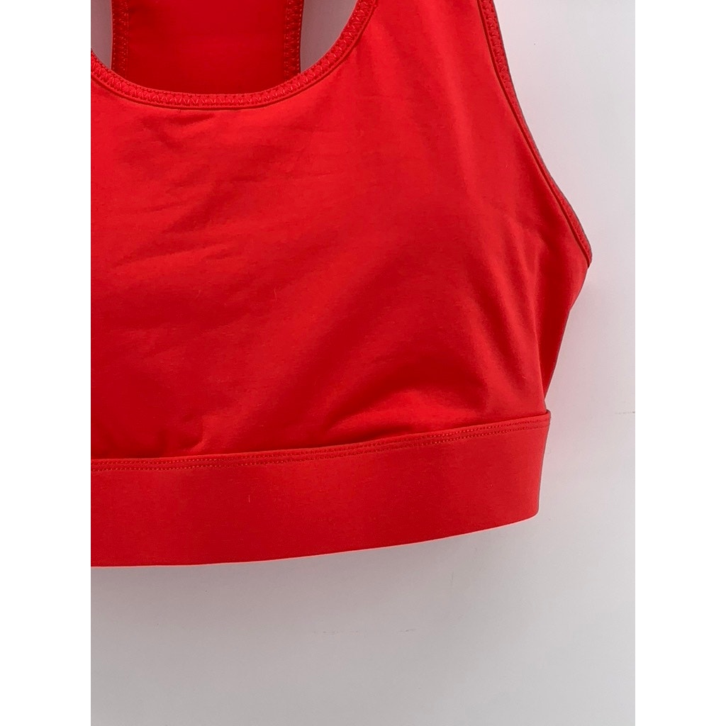 FABLETICS Women's Red-Orange Scoop-Neck Racerback Sports Bra SZ XL