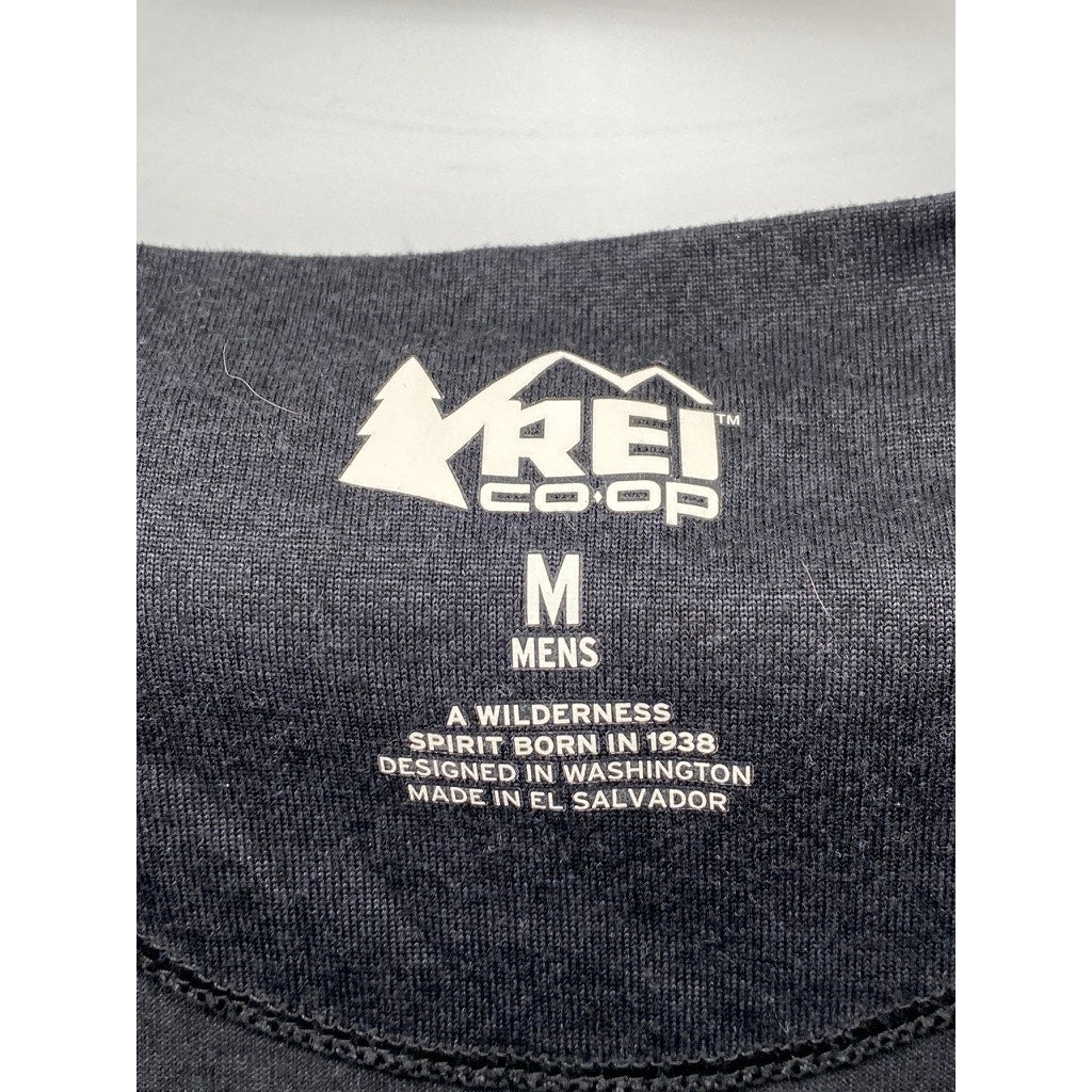 REI CO.OP Men's Charcoal Gray Crewneck Long Sleeve Active T-Shirt SZ M