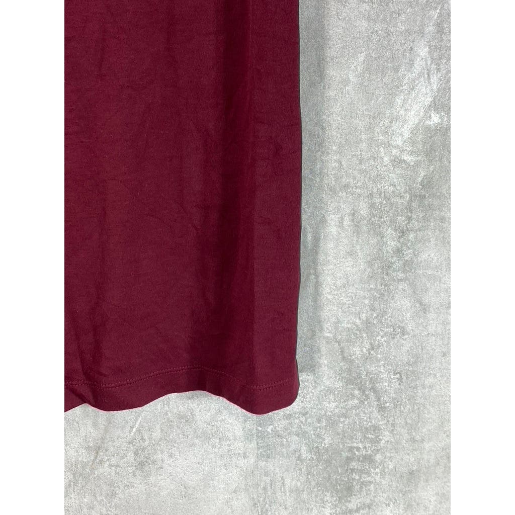 BANANA REPUBLIC Men's Tall California Burgundy Slim-Fit Dress Polo SZ M/T