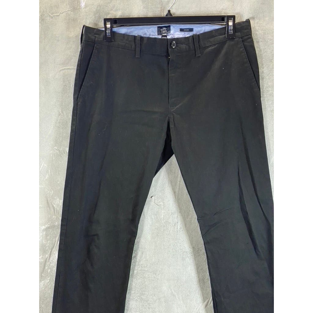 J.CREW Men's Black Slim-Fit Flex Driggs Chino Pants SZ 34X34