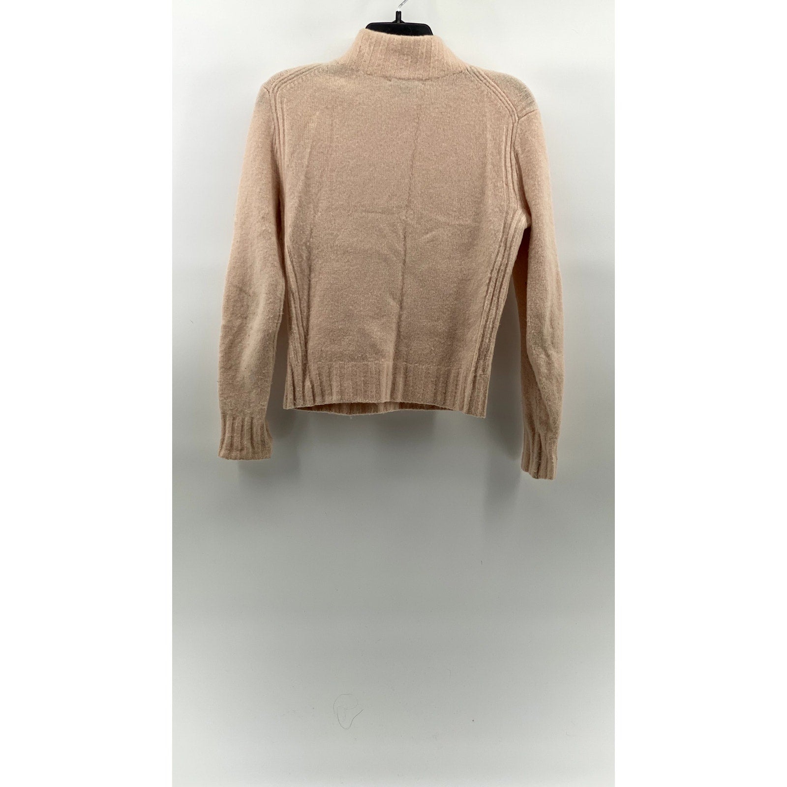 J.CREW POINT SUR Women's Light Pink Knit Mock-Neck Long Sleeve Sweater SZ XXS