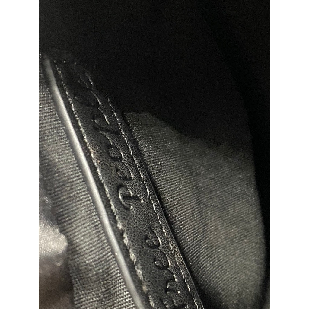 FREE PEOPLE Women’s Black Faux-Leather Braided-Strap Square Top-Handle Bag SZ OS