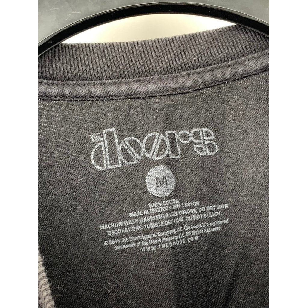 THE DOORS Light My Fire The Crystal Ship Black Graphic Band T-Shirt SZ M