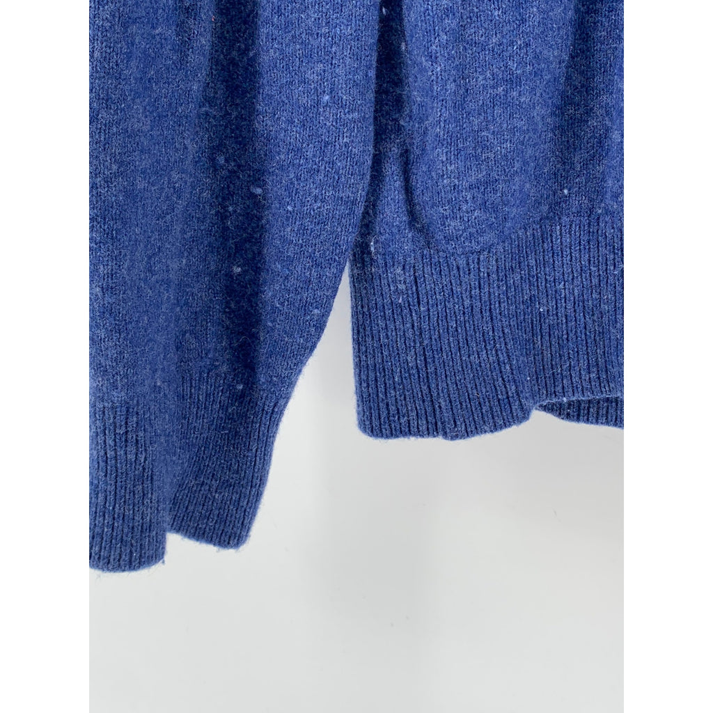 BANANA REPUBLIC Men's Blue Knit Merino-Blend Crewneck Long Sleeve Sweater SZ L