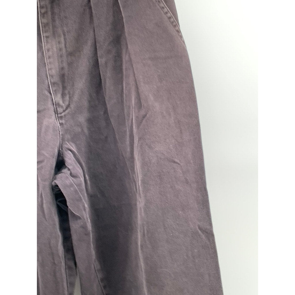 MEMPHIS Women's Vintage High-Rise Pleated Slim-Leg Cotton Cuffed Jeans SZ 8