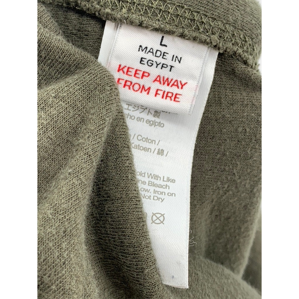 J.CREW Men's Olive Green Drawstring Double-Knit Pull-On Jogger Pant SZ L