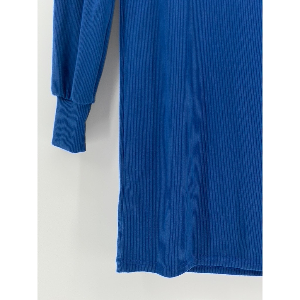 SOUTH STORE Women's Royal Blue Mock Neck Long Sleeve Dress SZ M