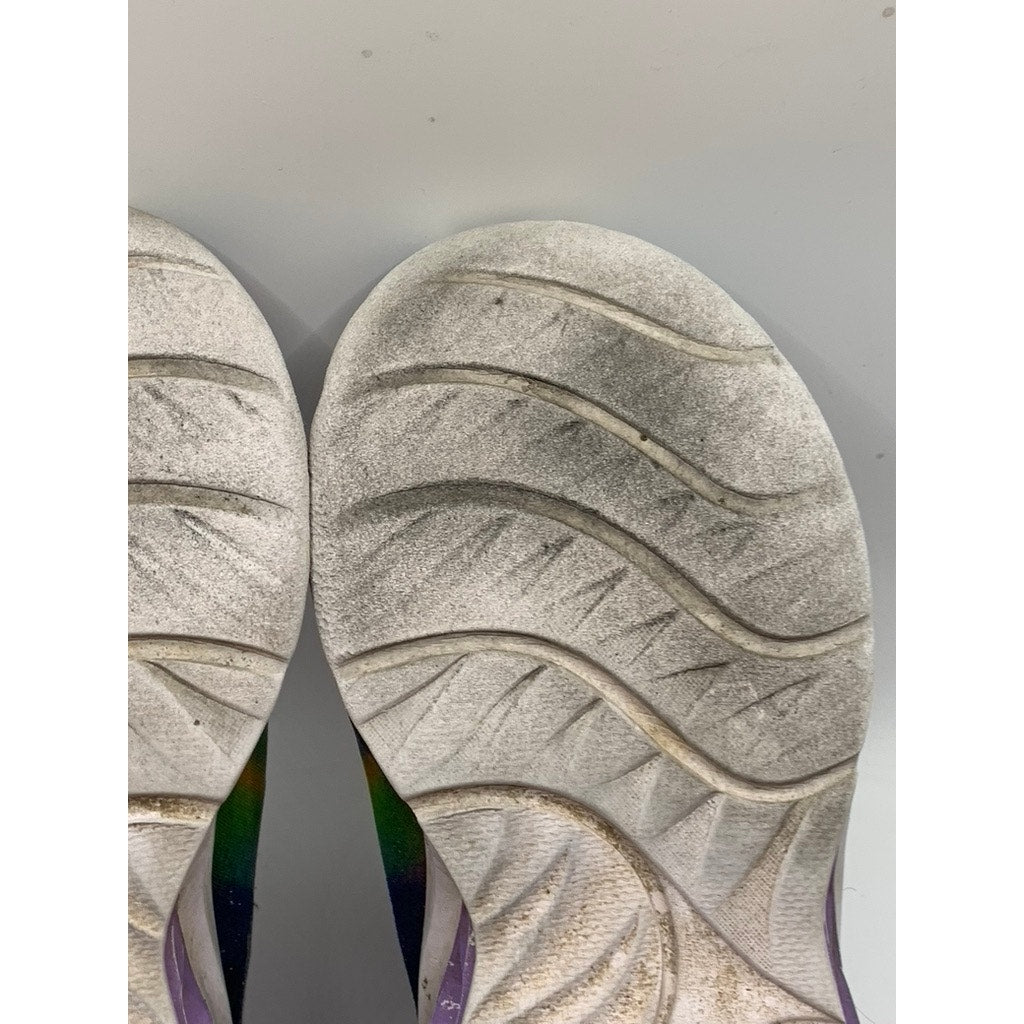 SKECHERS Little Girls' Blue-Multi Tie-Dye Coastline Running Shoes SZ 12