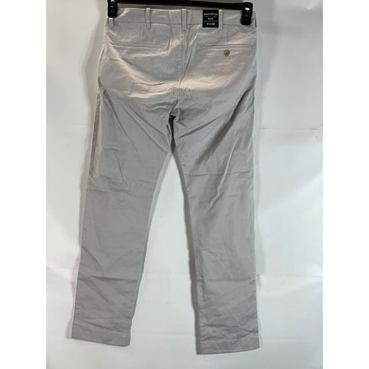 J.CREW Men's Light Gray Mercantile Flex Slim-Fit Four-Pocket Pants SZ 31X30