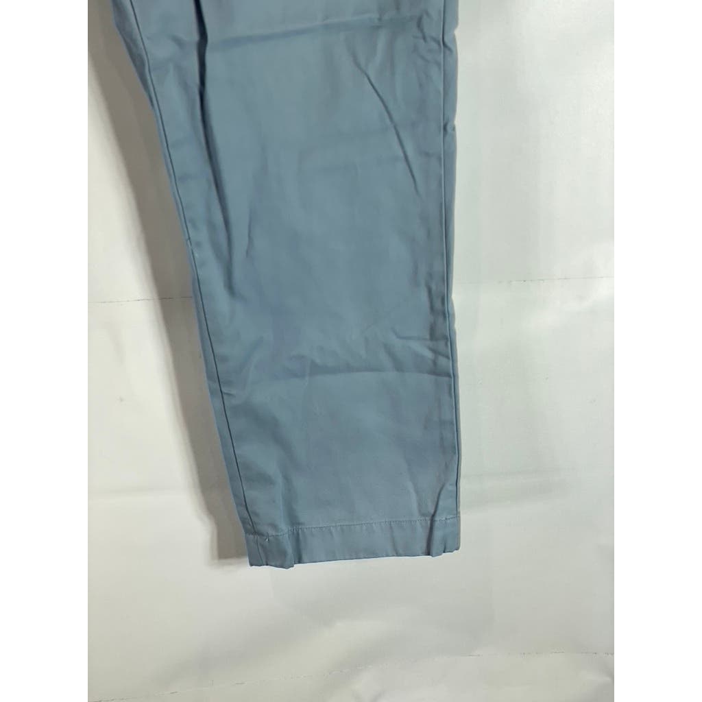 BROOKS BROTHERS Men's Blue Milano Slim-Fit Stretch Supima Chino Pants SZ 38X30
