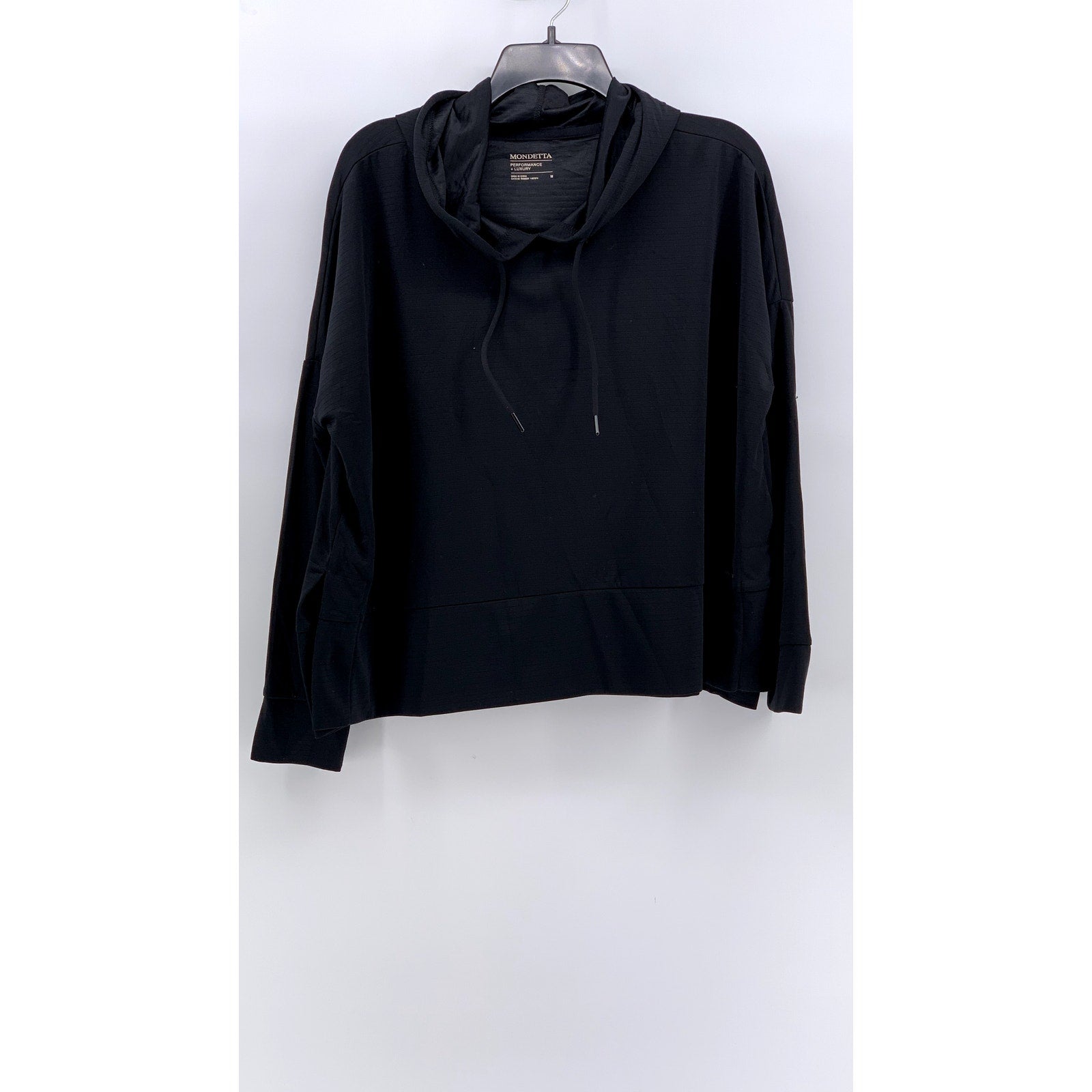 MONDETTA Women's Black Performance Luxury Pullover Hoodie SZ M