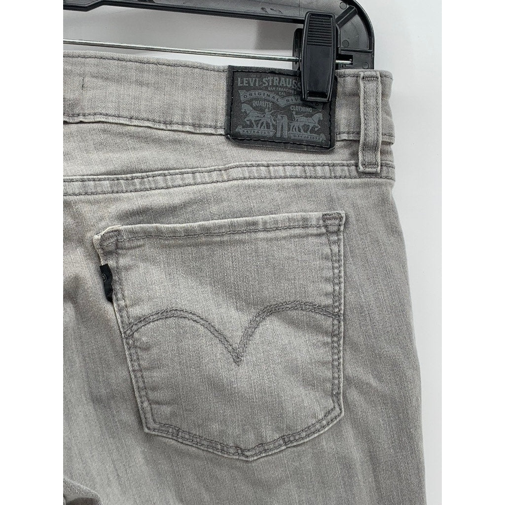 LEVI'S Men's Grey 711 Skinny Cotton Blend 5 Pocket Denim Jeans SZ 30x30