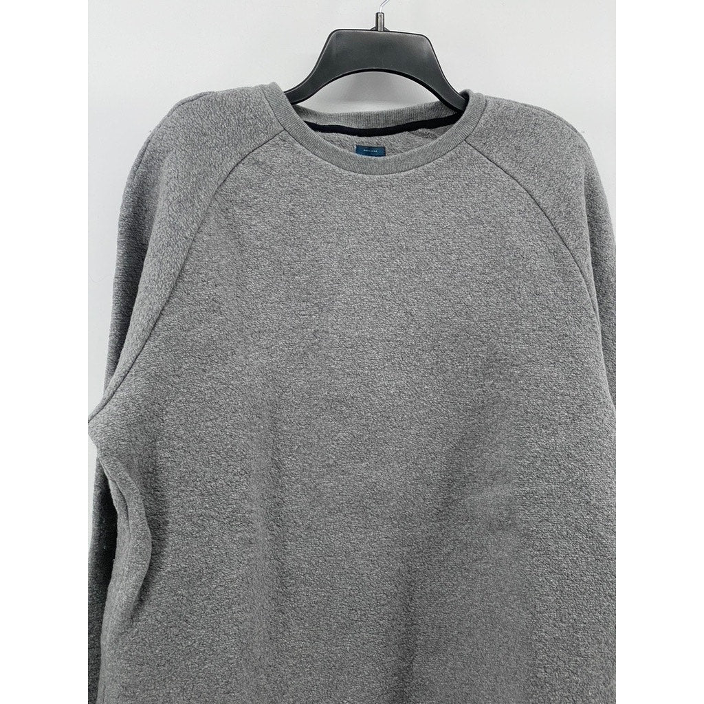 UNDER ARMOUR Men's Gray Fitted Crewneck Long Sleeve Sweatshirt SZ XL