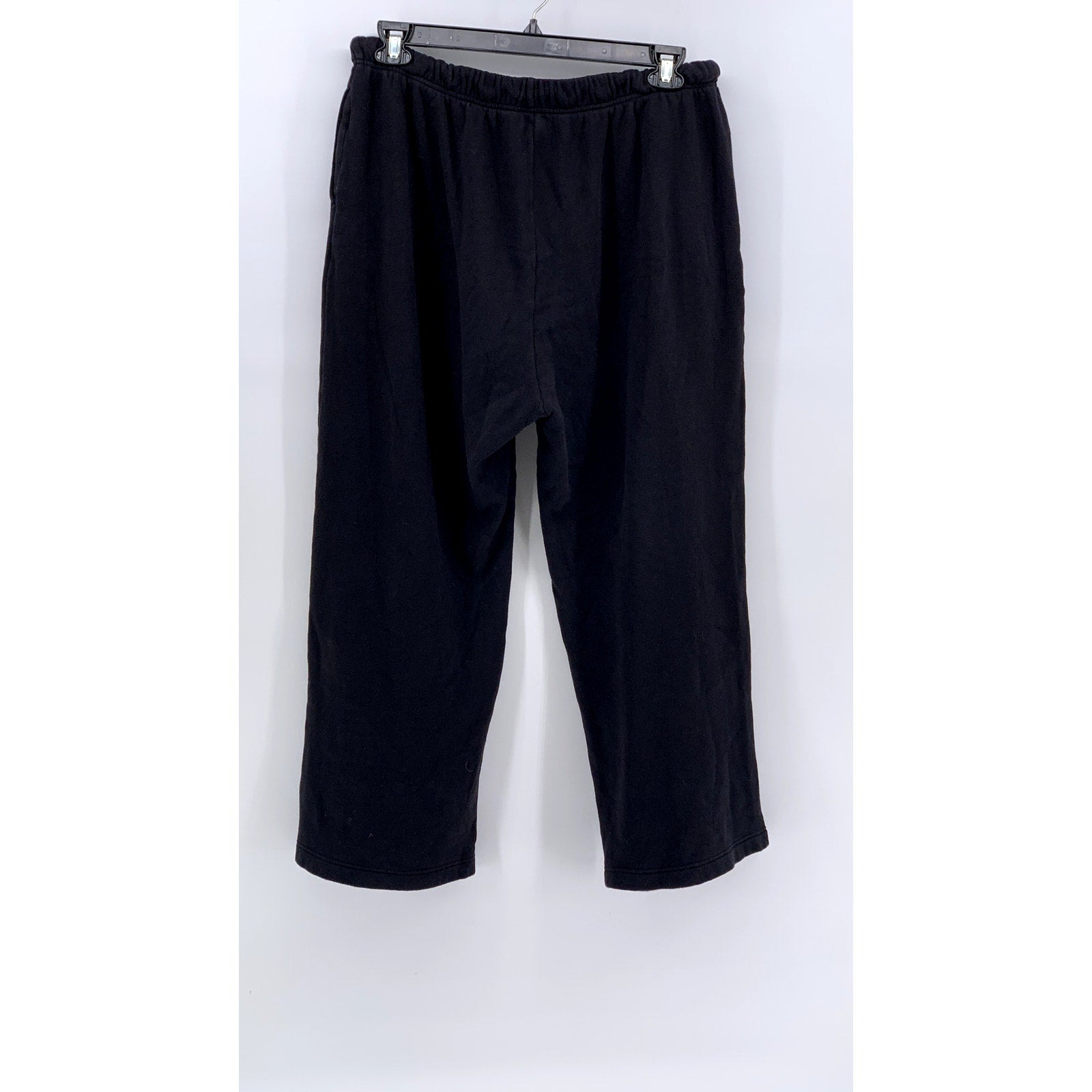 OLD NAVY Women's Black Solid Straight-Leg Sweatpants SZ L