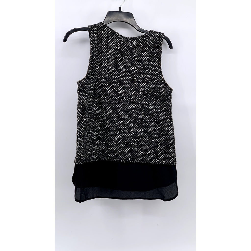 SANCTUARY Women's Black Knit Layered Sleeveless Top SZ S
