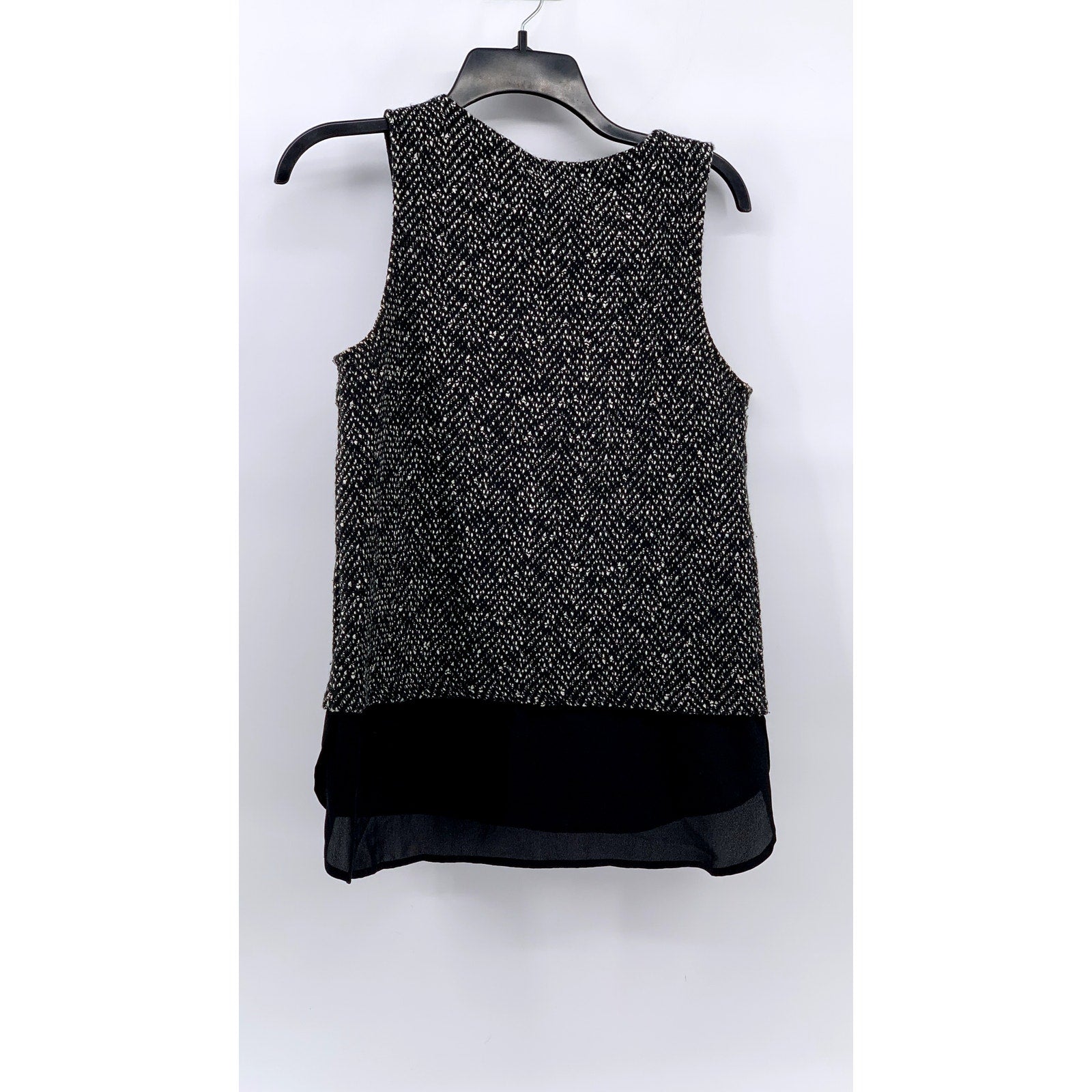 SANCTUARY Women's Black Knit Layered Sleeveless Top SZ S