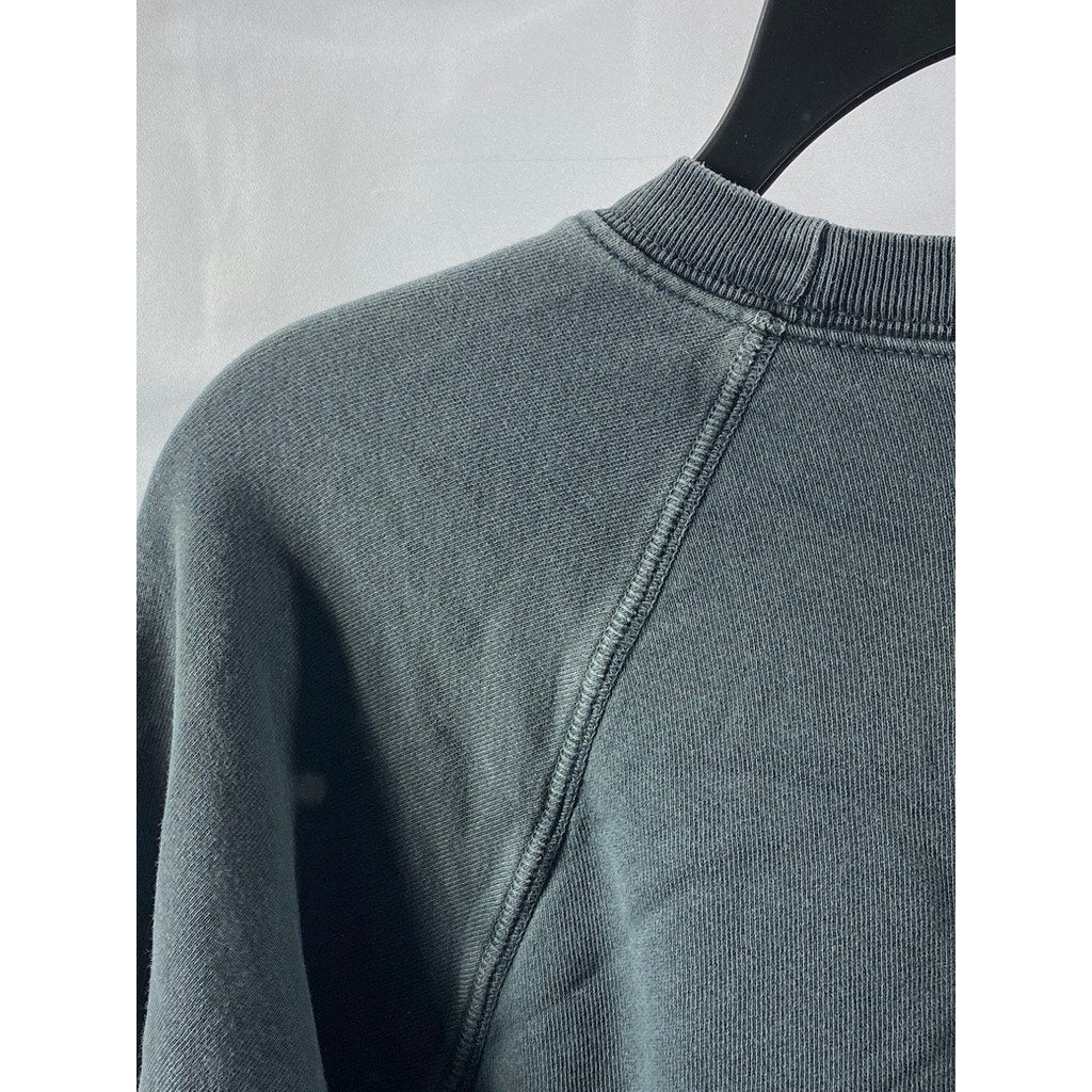 FREE PEOPLE MOVEMENT Women's Washed Gray Crewneck Long Sleeve Sweatshirt SZ S