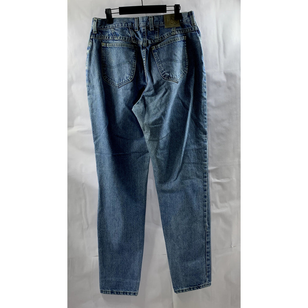 LEE Women’s Blue Denim Slim-Leg Mom Jean SZ 32