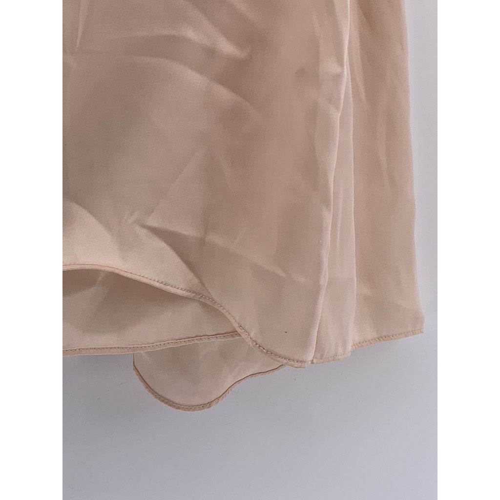 212 COLLECTION Women's Beige Ruffle Sleeveless Top SZ XL