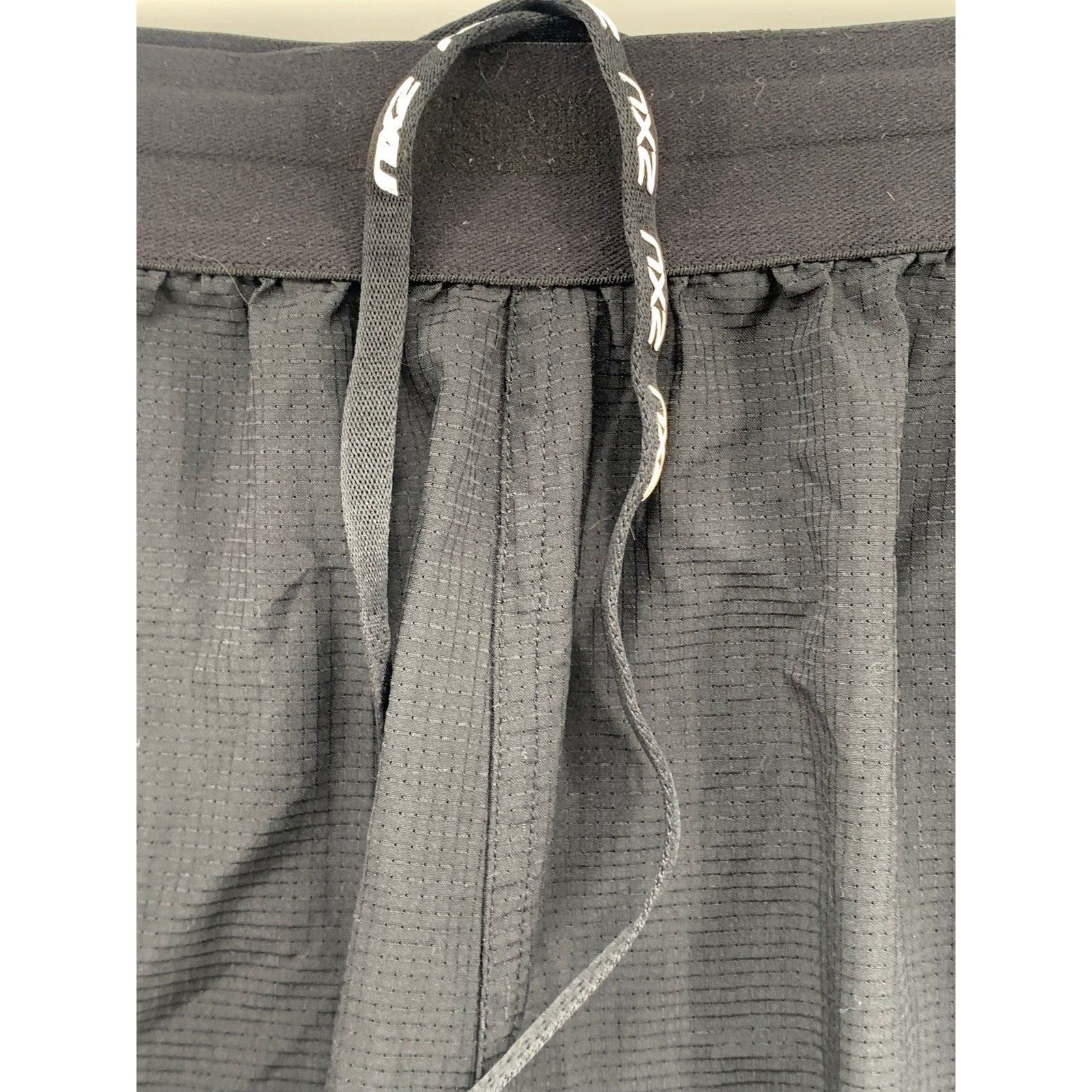 2XU Men's Black 2-IN-1 Compression Running Drawstring Pull-On Shorts SZ L