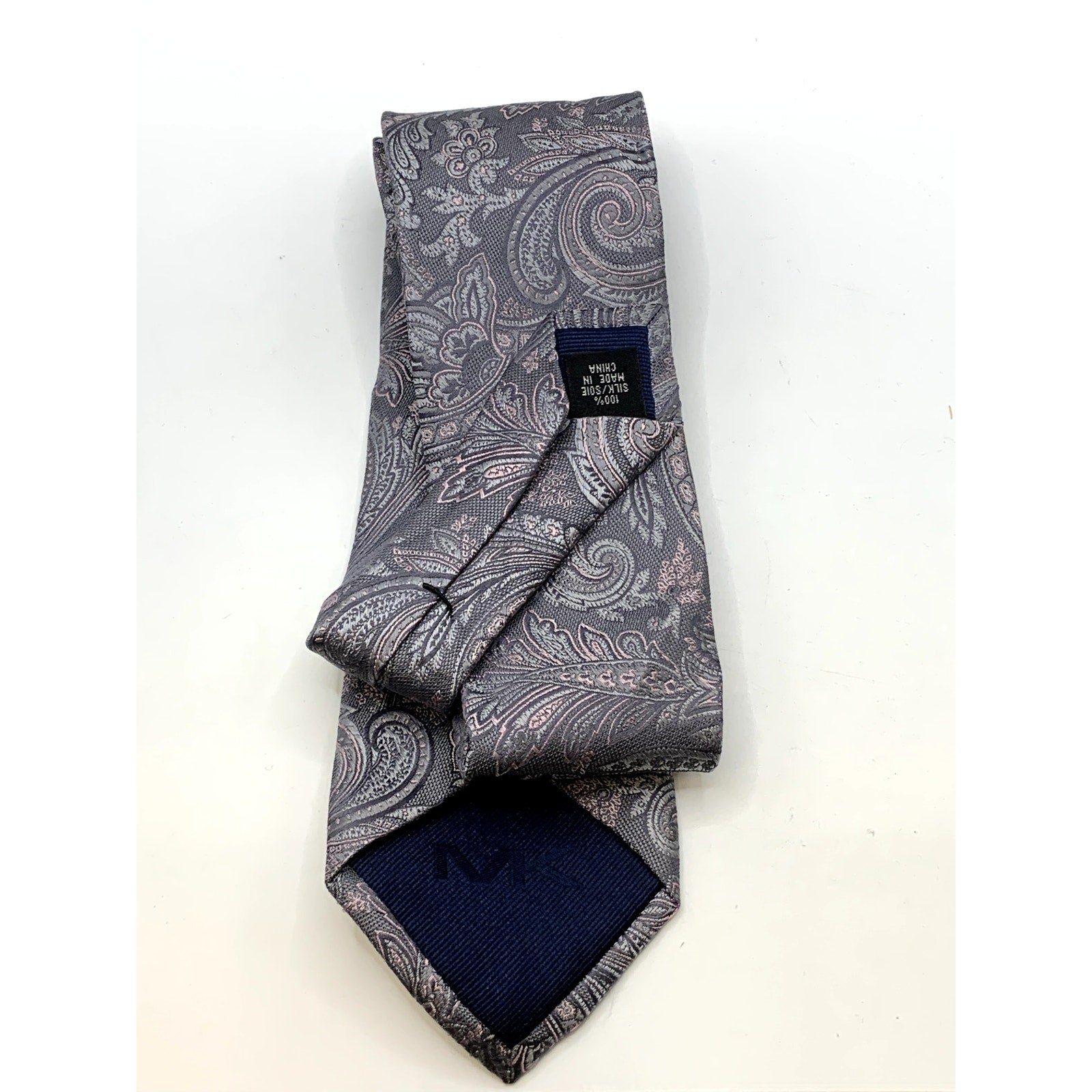 MICHAEL MICHAEL KORS Men's Gray Paisley Print Silk Tie
