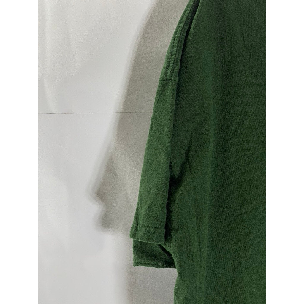 HOLIDAY BRAND Men's Dark Green Crewneck Logo Short Sleeve T-Shirt SZ 2XL