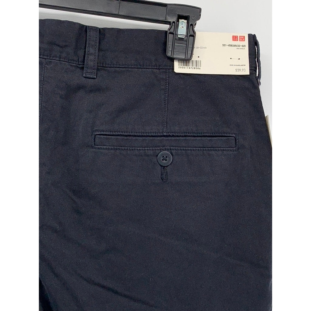 UNIQLO Men's Navy Regular-Fit Chino Shorts SZ M