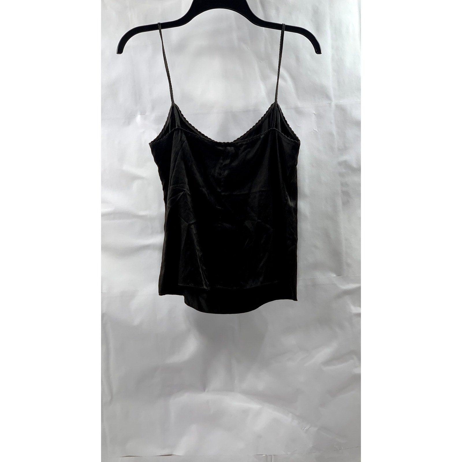 ELIE TAHARI Women's Black Solid V-Neck Spaghetti Strap Cami Top SZ S