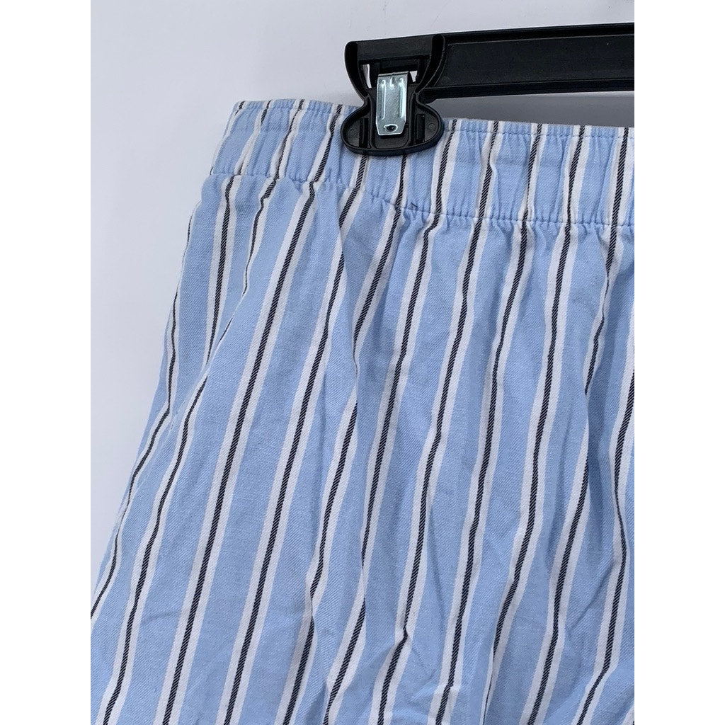 JOYSPUN Women's Blue Striped Pajama Pants SZ M