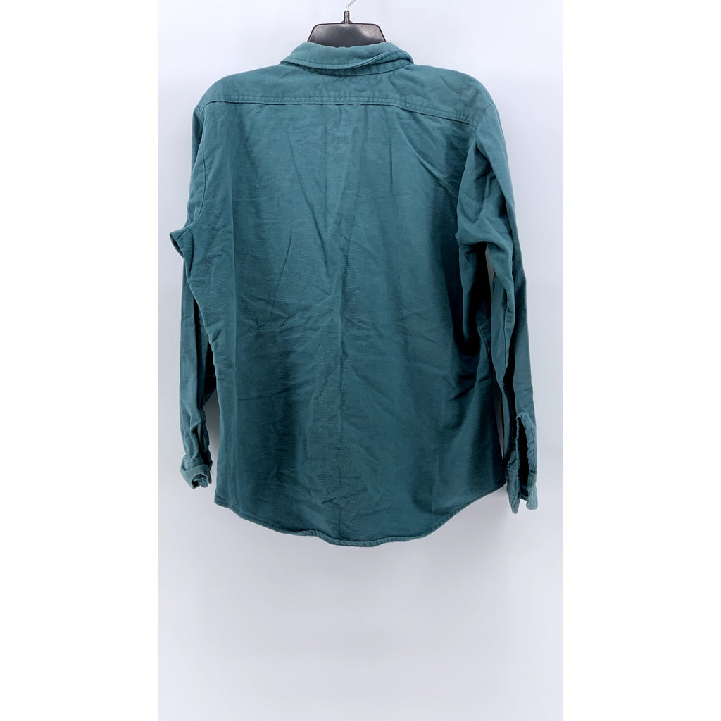 FIVEBROTHER Men's Vintage Blue Button-Up Long Sleeve Cotton Shirt SZ M