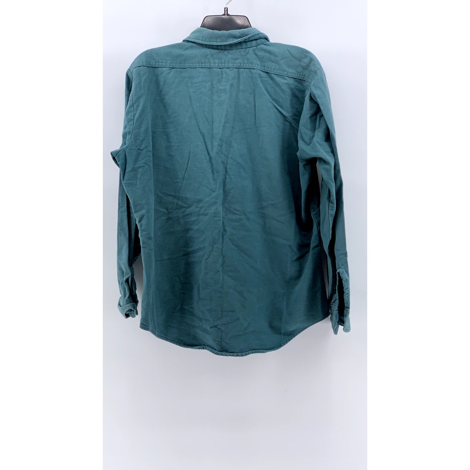 FIVEBROTHER Men's Vintage Blue Button-Up Long Sleeve Cotton Shirt SZ M