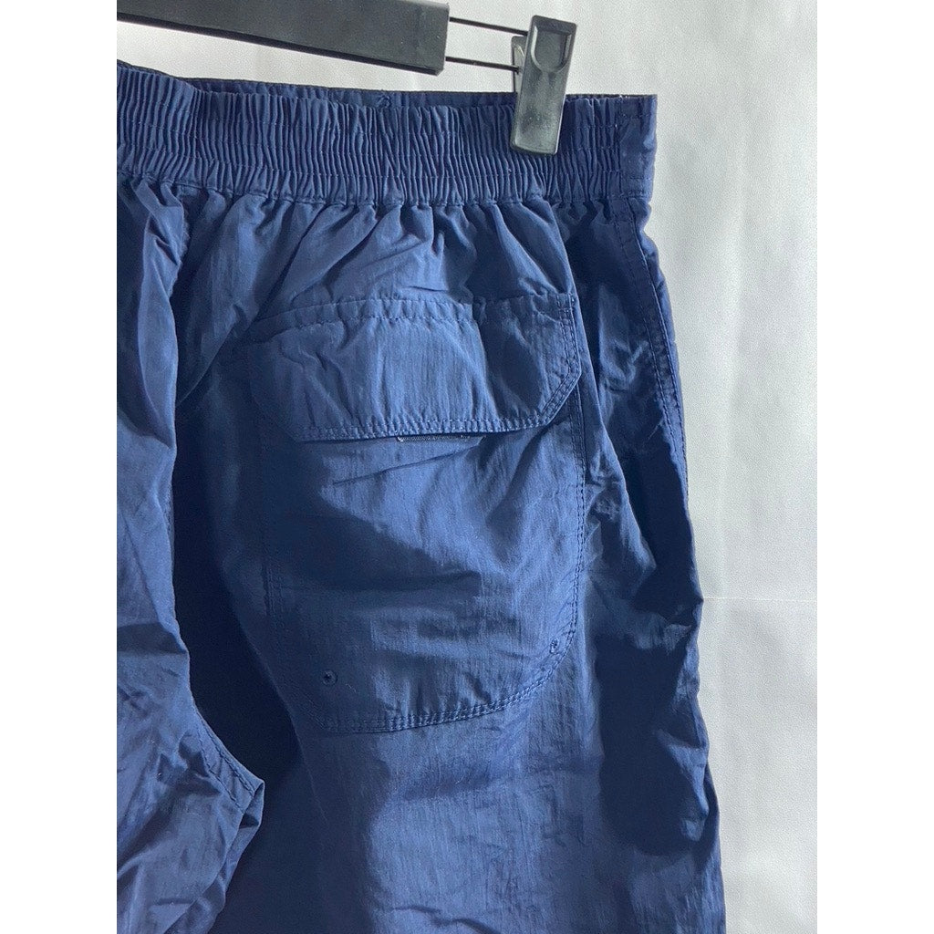 UNIQLO Boy's Navy Blue Lined Drawstring Waist Swim Trunks SZ M