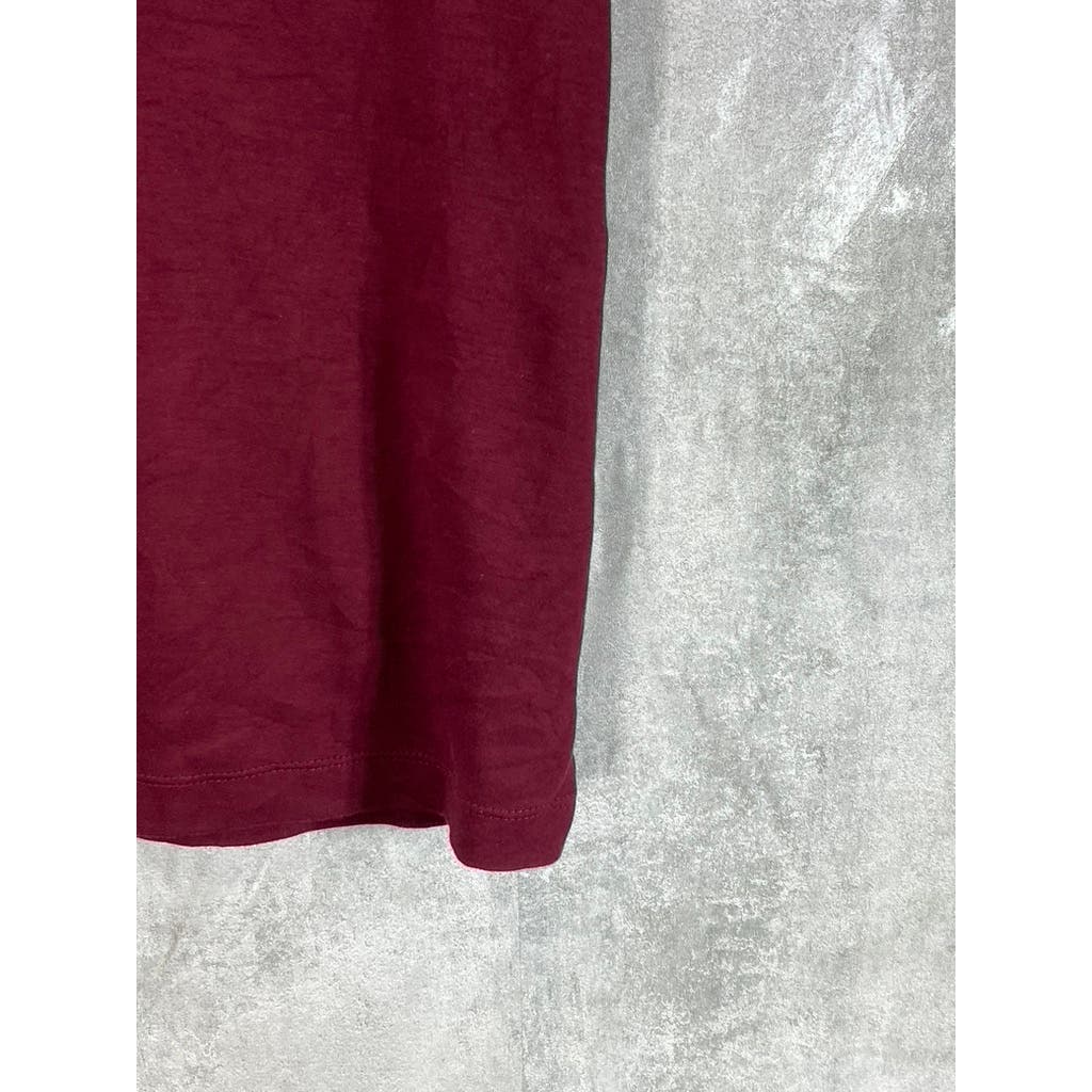 BANANA REPUBLIC Men's Tall California Burgundy Slim-Fit Dress Polo SZ M/T