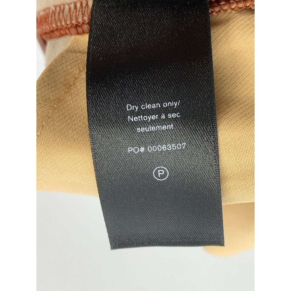 RAG & BONE Women's Cognac Faux-Leather Flare High-Rise Five Pocket Pant SZ 26