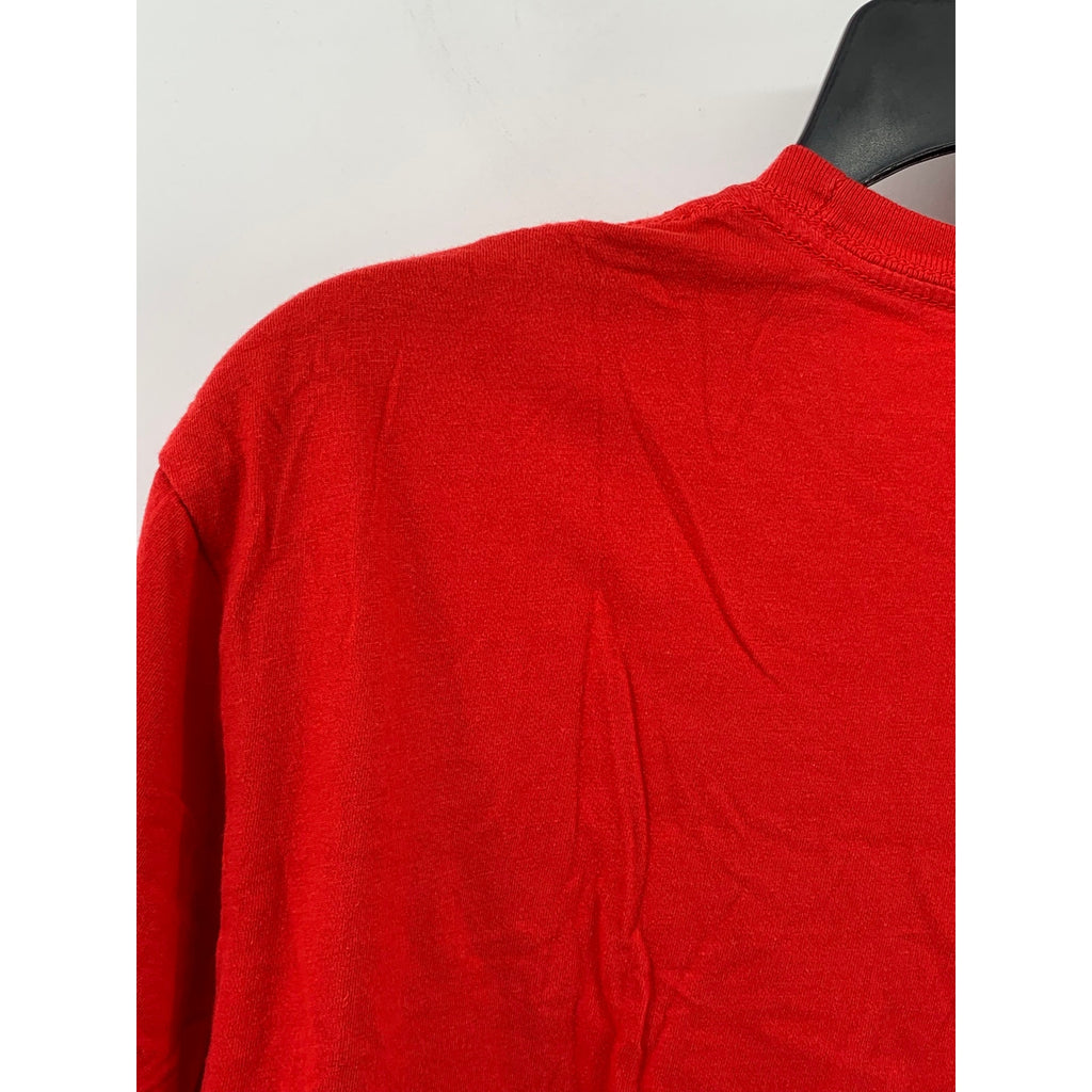 UNBRANDED Men's Red New York Red Bulls Graphic Crewneck Short Sleeve T-Shirt SZL