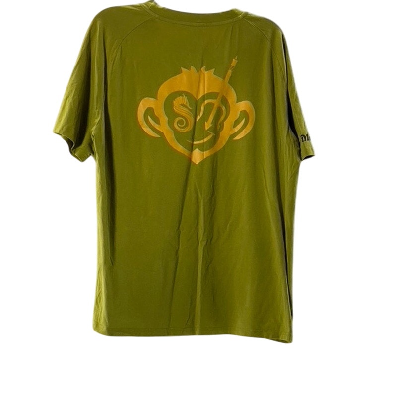 SALTY MONKEY Men's Green Graphic Casual Crewneck Short Sleeve T-Shirt SZ M