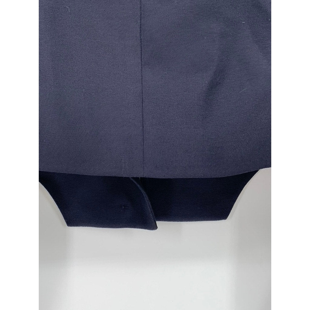 & OTHER STORIES Women's Navy Three-Button Long Sleeve Cropped Blazer Top SZ 2