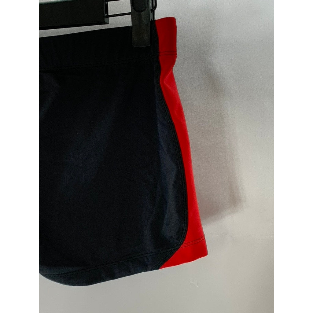 SAUCONY Women's Black/Red 3" Elastic Waist Pull-On Running Shorts SZ M