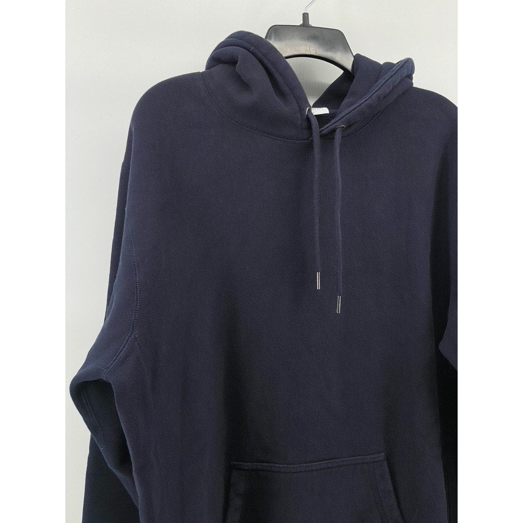 INDEPENDENT TRADING COMPANY Men's Navy Blue Solid Heavyweight Hoodie SZ XL
