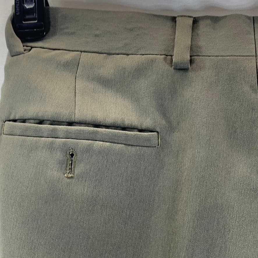 PRONTO UOMO Men's Grey Pleated-Front Cuffed Dress Pants SZ 32X30