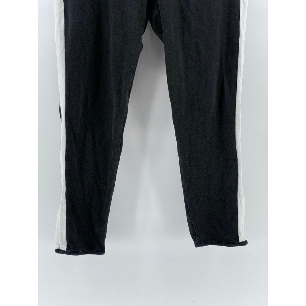 POLO RALPH LAUREN Men's Black-White Side Stripe Pull-On Track Pants SZ M