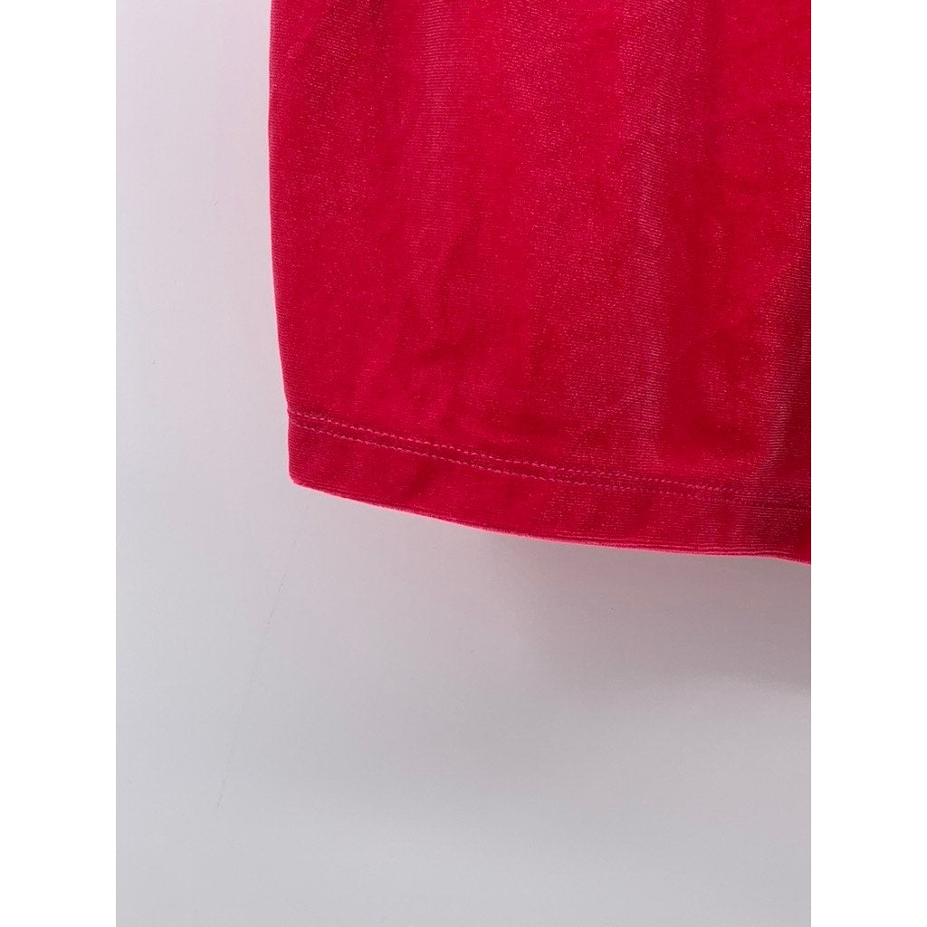 SHASA Women's Pink Velour High-Rise Pull-On Shorts SZ S