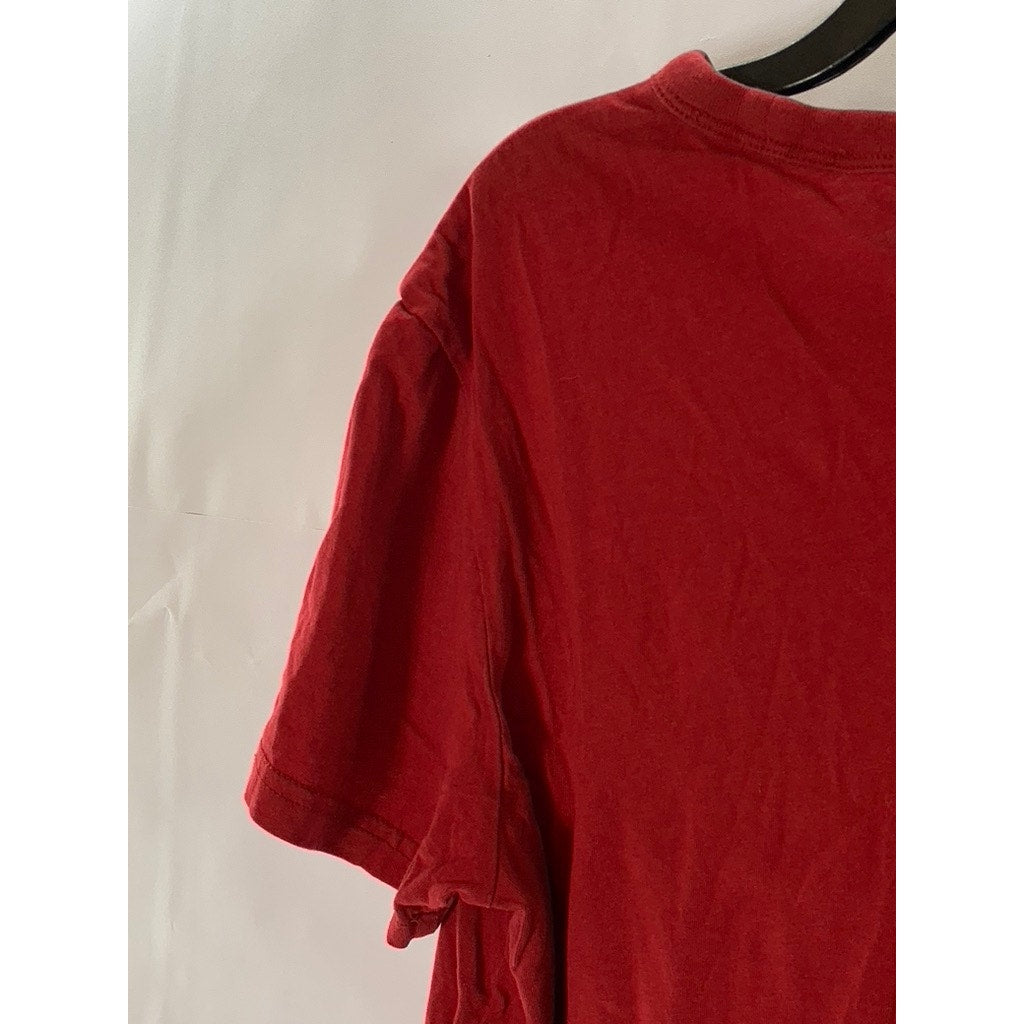 G-STAR RAW Men's Red Uniform Of The Free Graphic Short Sleeve T-Shirt SZ S
