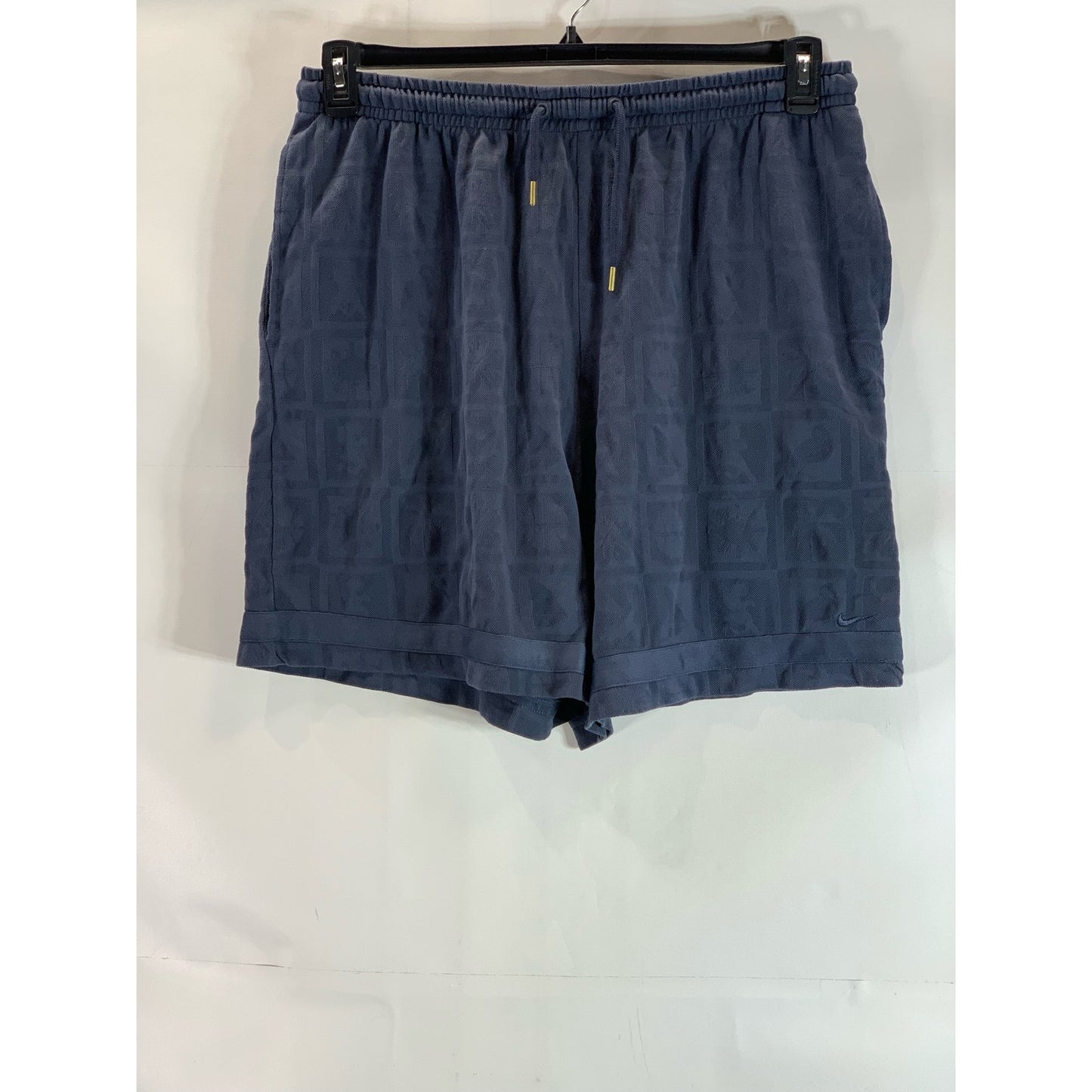 NIKE Men's Navy Above Knee Loose-Fit Premium Narrative Textured Shorts SZ 2XL