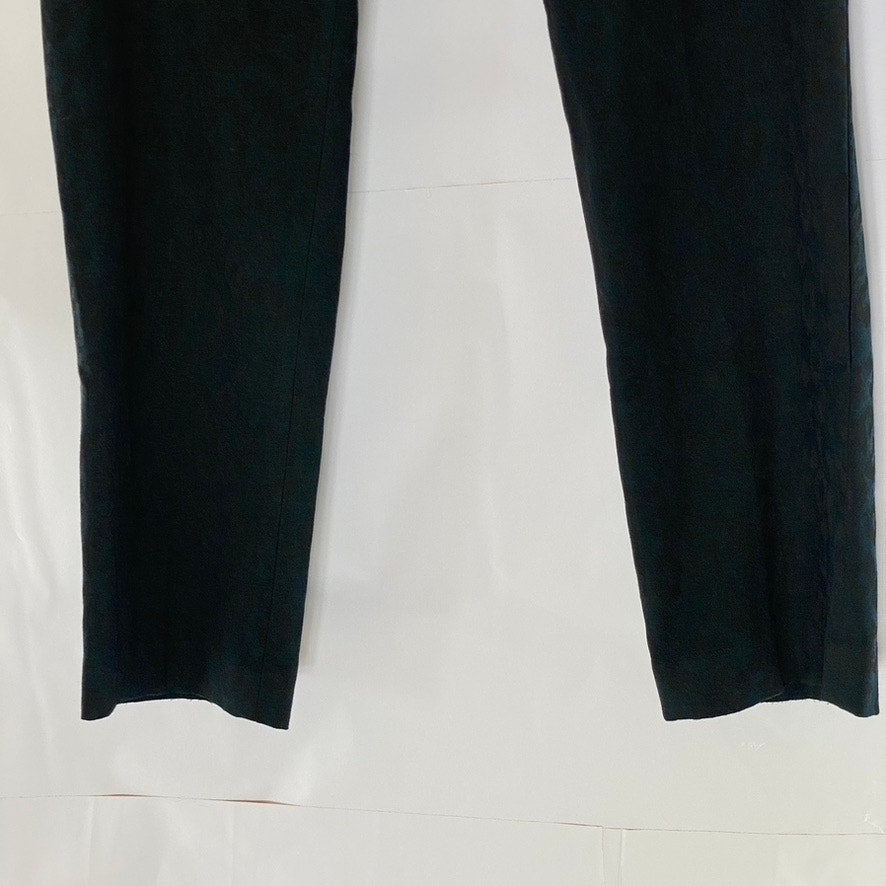 UNIQLO Women's Navy-Black Animal Print Elastic-Waist Pull-On Slim Pant SZ S