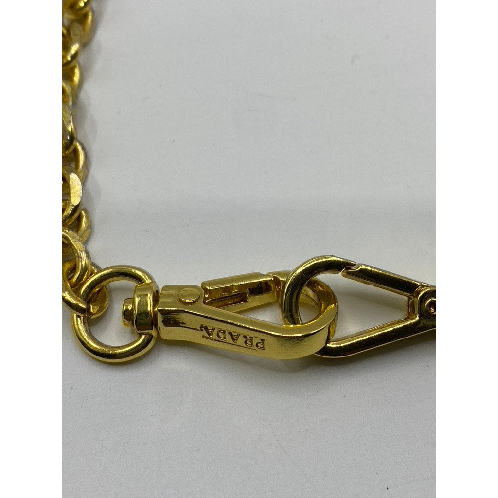 PRADA Men's Gold Chainlink Chunky Necklace