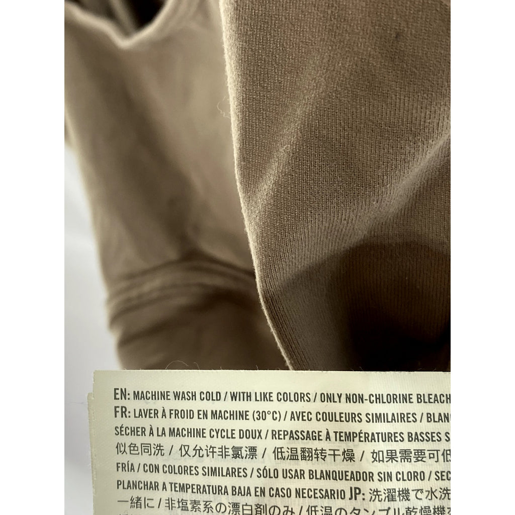 ABERCROMBIE & FITCH Women's Brown Straight-Neck Cropped Tank Top SZ L