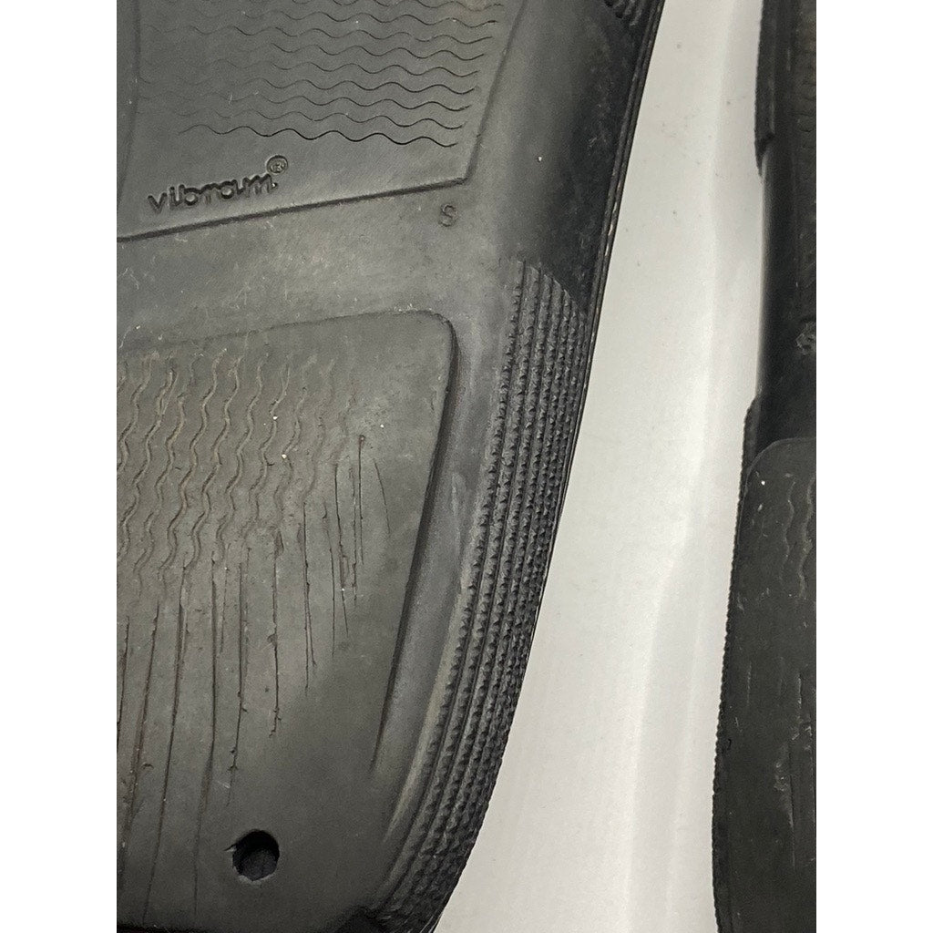 TOD'S Men's Black Vibram Leather Slip-On Loafers SZ 9.5