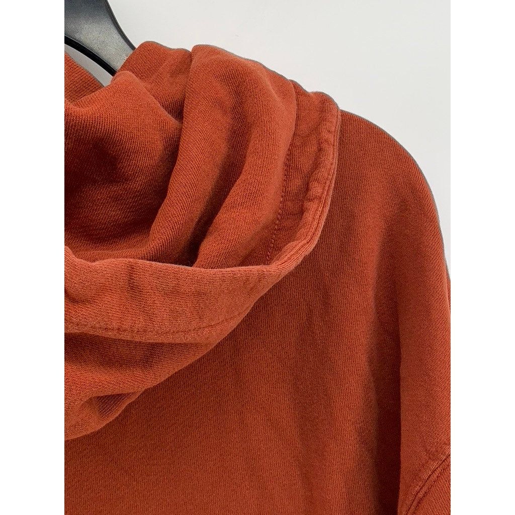 WEWOREWHAT Women's Burnt Orange Cotton Hoodie SZ S